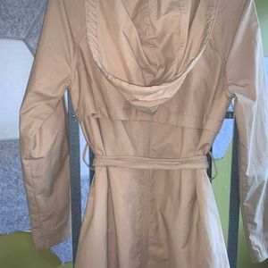 Tan Rain Coat — Long — WORN ONCE